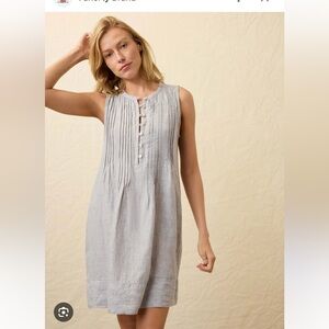 New Faherty Women’s  Summer Linen Isha Dress Size: Medium